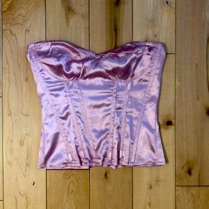 Satin Pink Corset Top from PLT